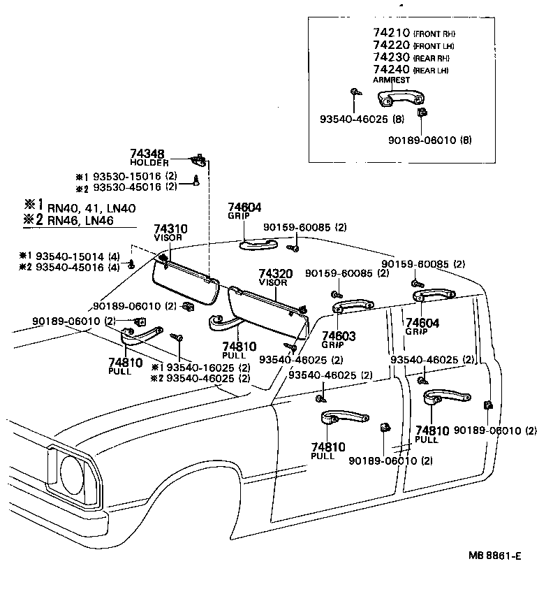 69285-89101-01 PULL ASSY, DOOR, INSIDE product image
