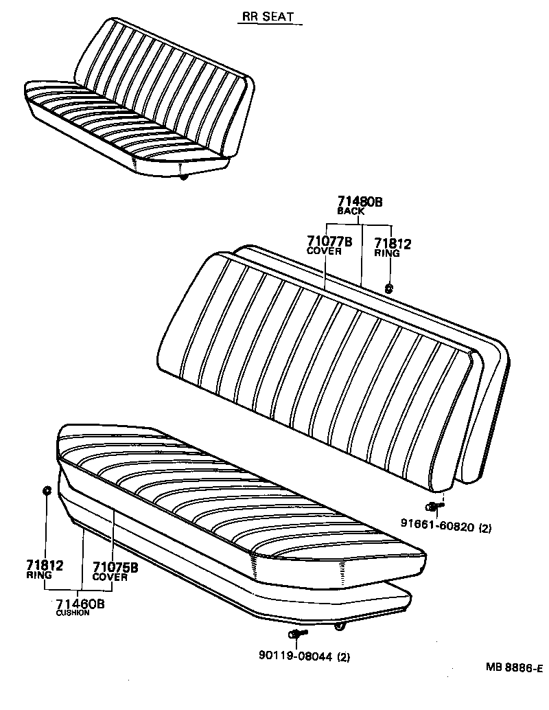 71071-95159-05 COVER, FRONT SEAT CUSHION(FOR BENCH TYPE) product image