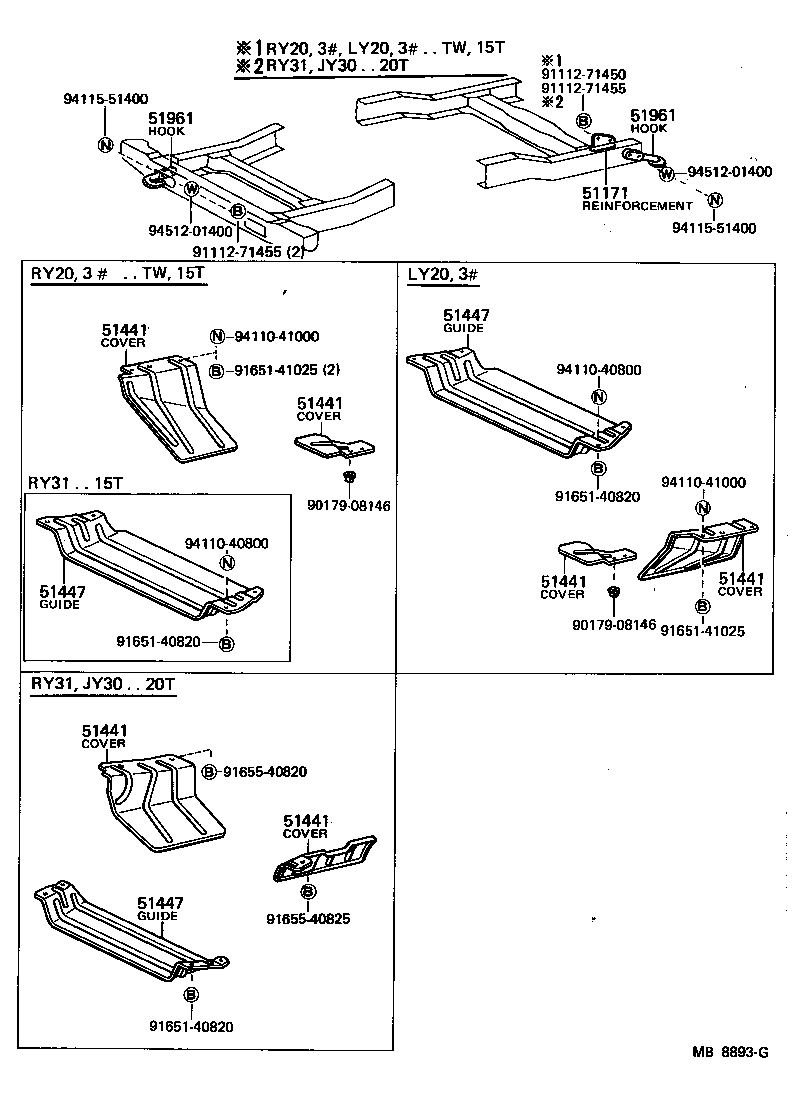 51447-25040 GUIDE, ENGINE UNDER COVER AIR product image