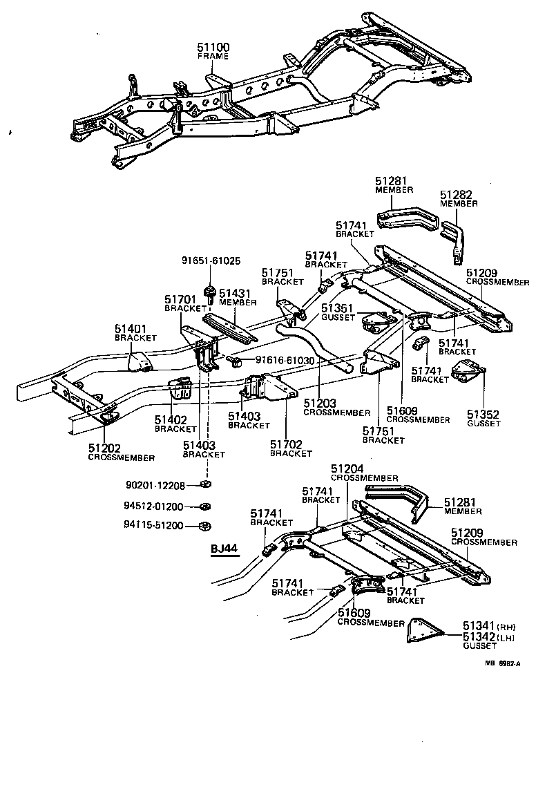 51001-60151 FRAME ASSY product image