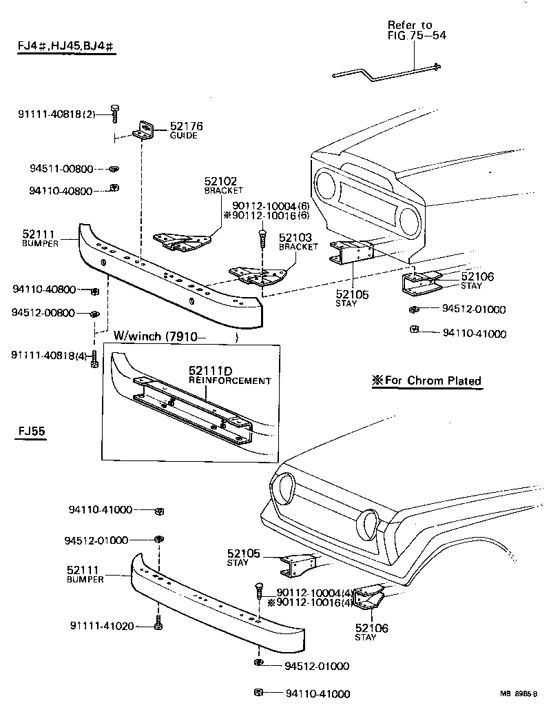 52142-60010 STAY SUB-ASSY, FRONT BUMPER, LH product image