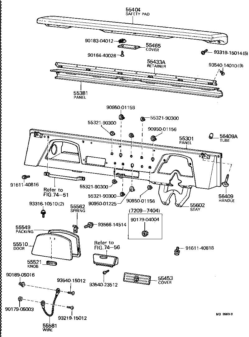 55905-90351 NOZZLE SUB-ASSY, DEFROSTER, RH product image
