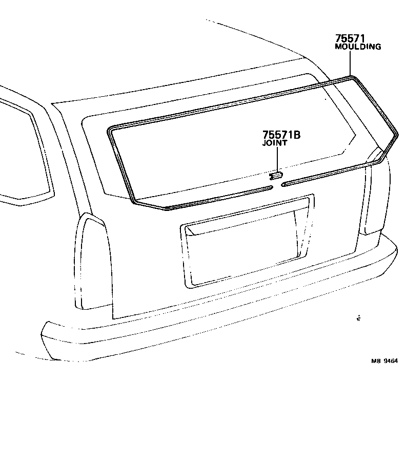 75911-19065 GARNISH, REAR COMBINATION LAMP, RH product image