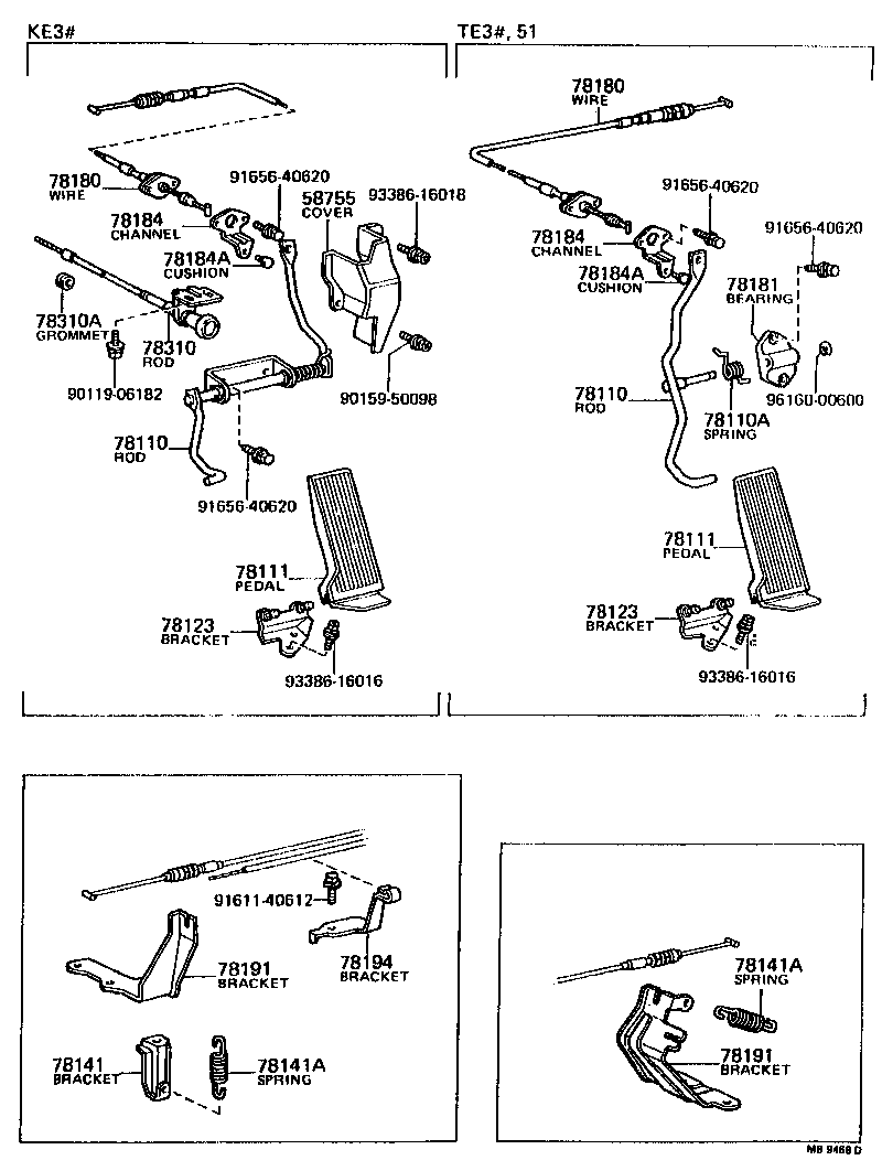 Toyota 78111-12100 PEDAL, ACCELERATOR
