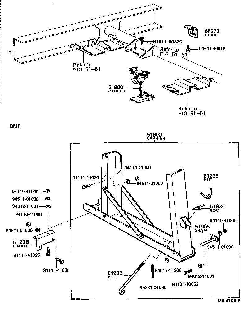 51923-36010 GUIDE, SPARE TIRE CARRIER product image