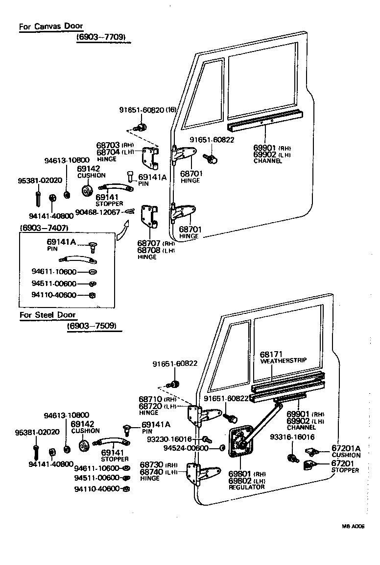 69901-90302 CHANNEL SUB-ASSY, FRONT DOOR GLASS, RH product image
