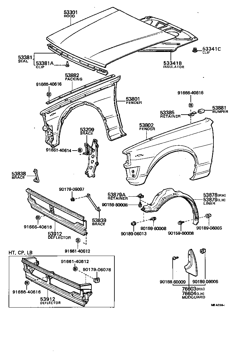 90467-22002 CLIP(FOR HOOD INSULATOR) product image
