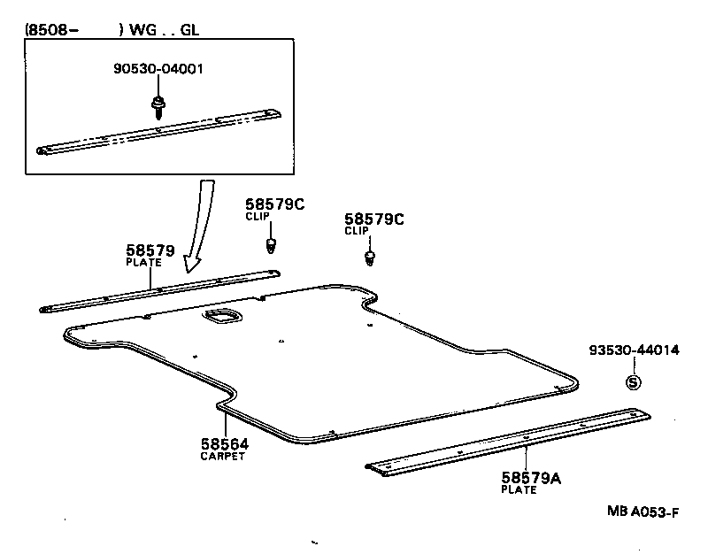 58401-13030 BOARD SUB-ASSY, DECK, NO.1 product image