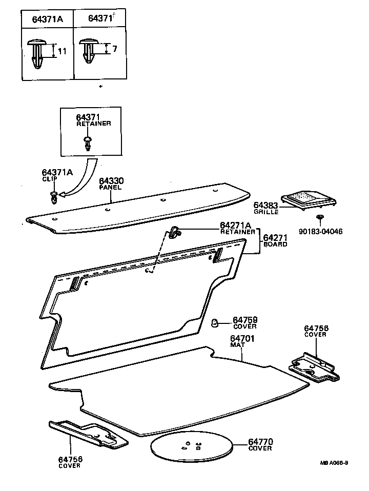 58774-12030 COVER, LUGGAGE COMPARTMENT SIDE product image