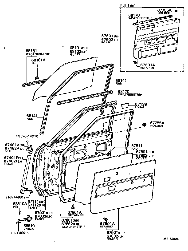 67002-12470 PANEL SUB-ASSY, FRONT DOOR, LH product image