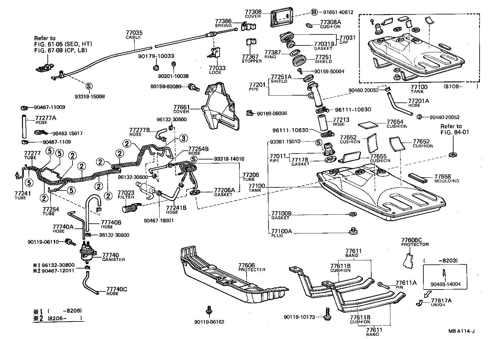77017-12150 TUBE SUB-ASSY, FUEL TANK SUCTION product image