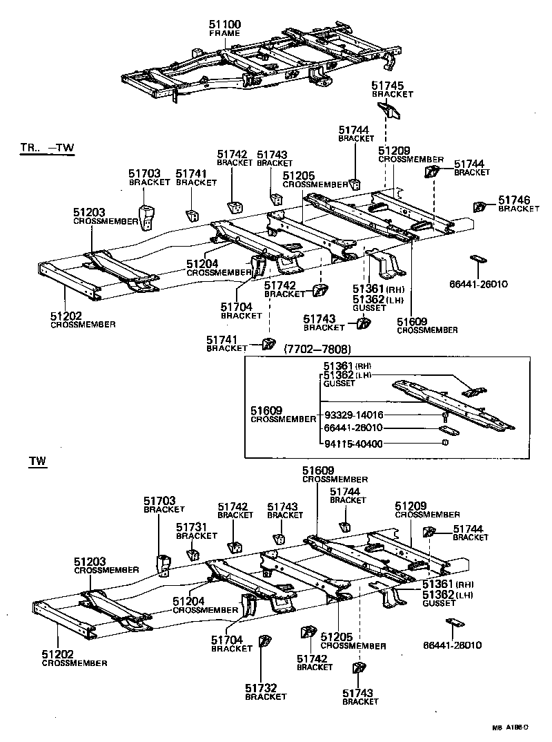51001-26091 FRAME ASSY product image