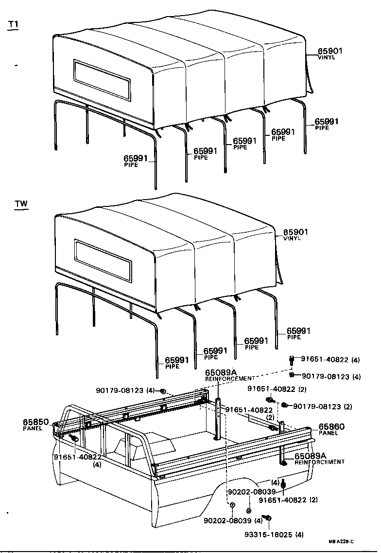 65830-95110 PANEL ASSY, REAR BODY SIDE, UPPER RH product image