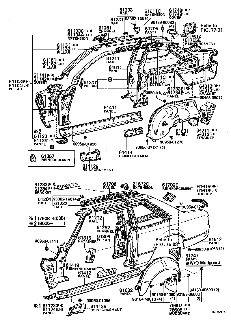 61022-14904 PILLAR SUB-ASSY, FRONT BODY, LH product image