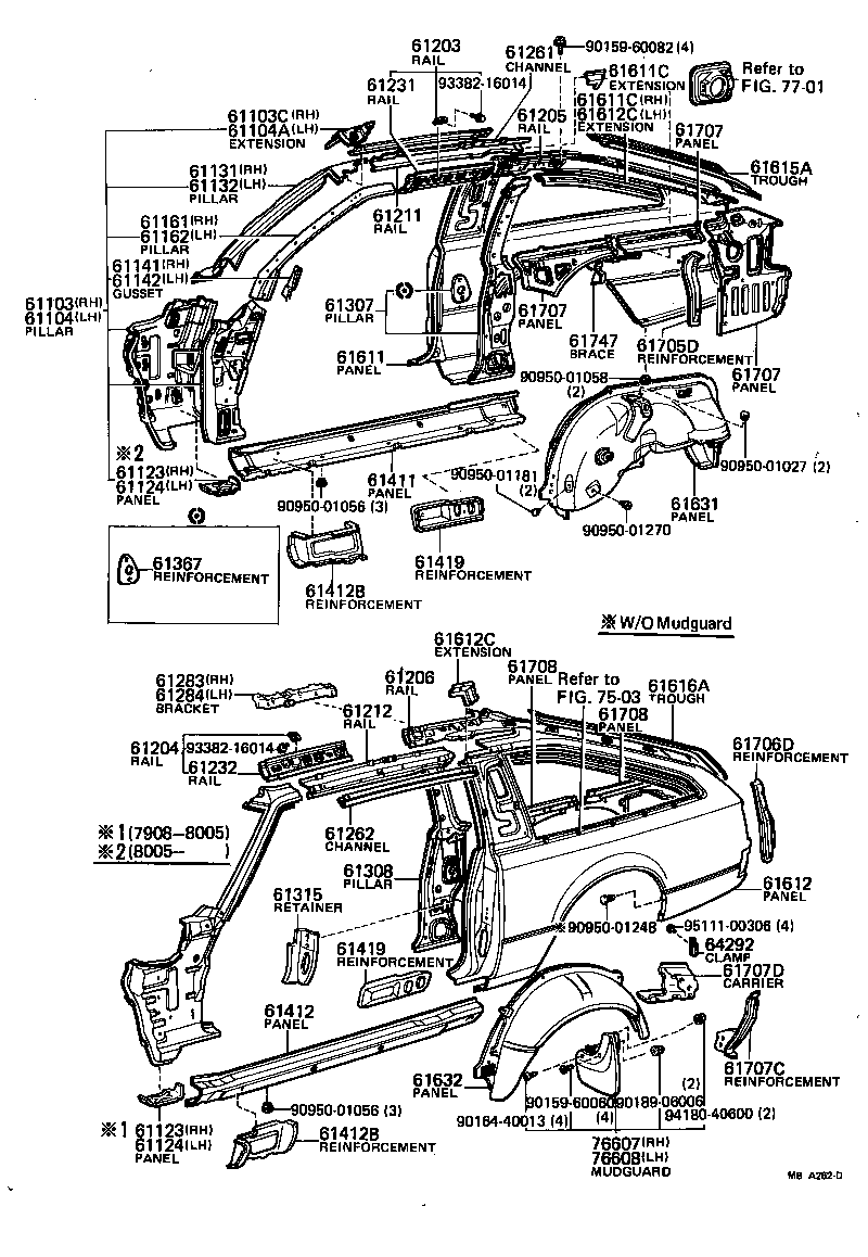 61022-14904 PILLAR SUB-ASSY, FRONT BODY, LH product image