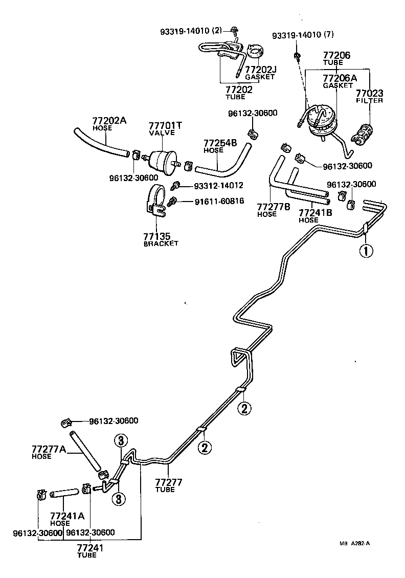 77277-14030 PROTECTOR, FUEL TANK INLET PIPE product image