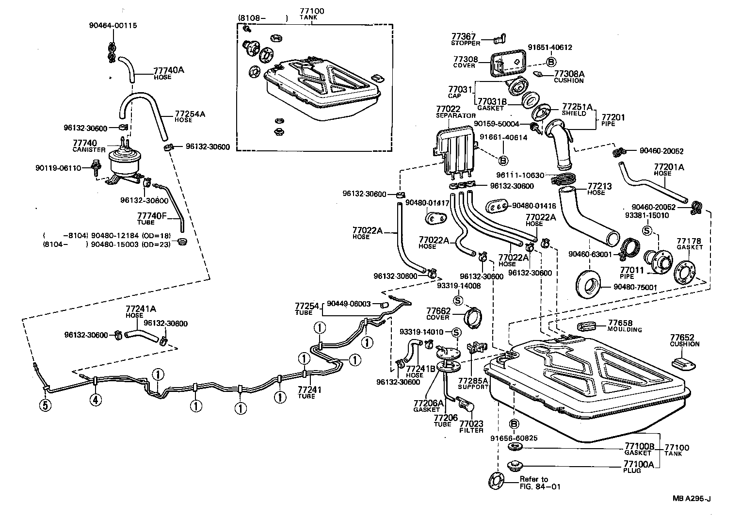 77306-13010 LEVER SUB-ASSY, FUEL LID LOCK OPEN product image