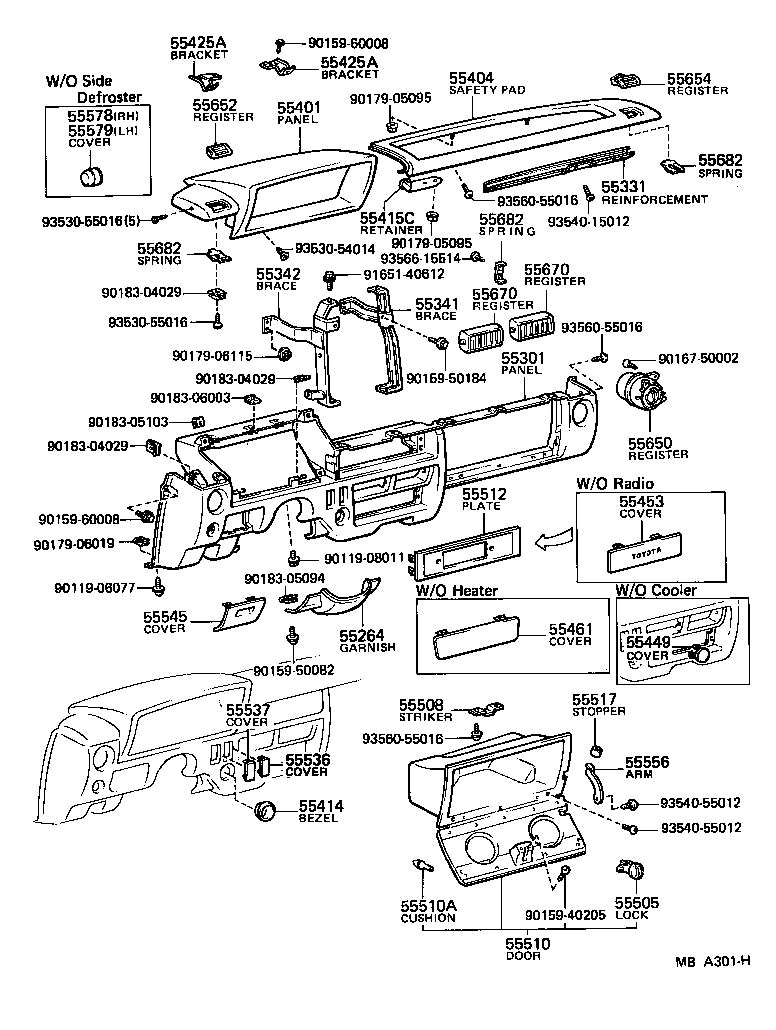 Toyota 55477-16010 BEZEL, CIGAR LIGHTER HOLE