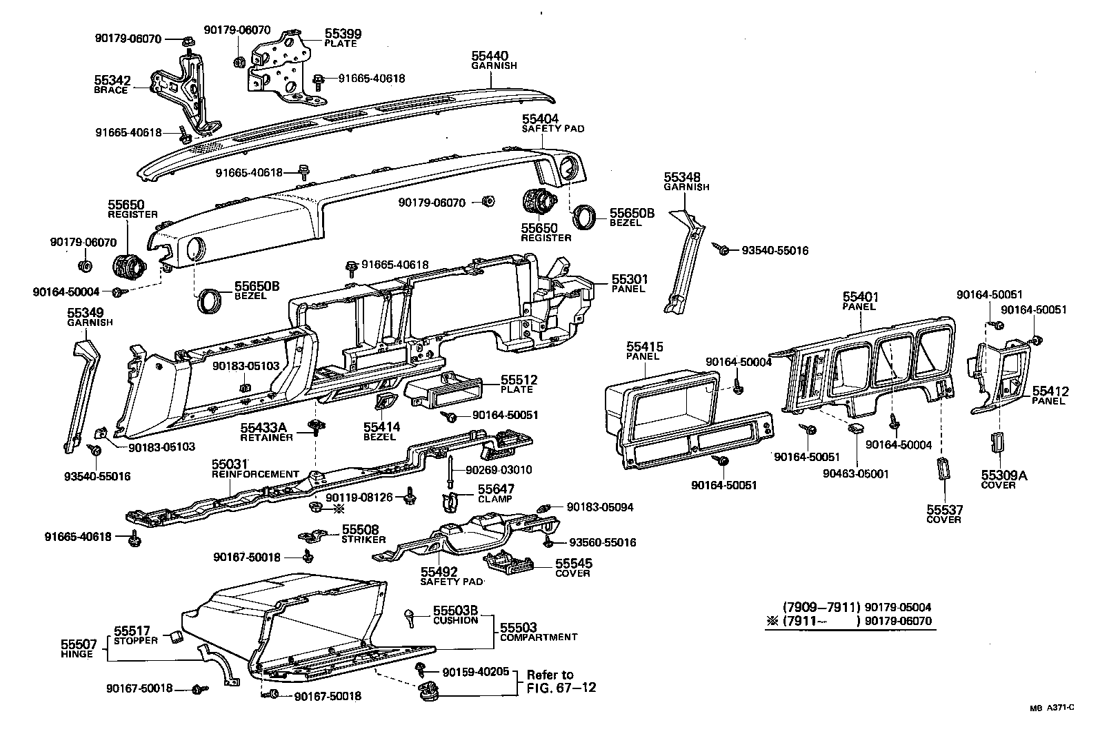 55404-30440 PANEL SUB-ASSY, INSTRUMENT CLUSTER FINISH product image