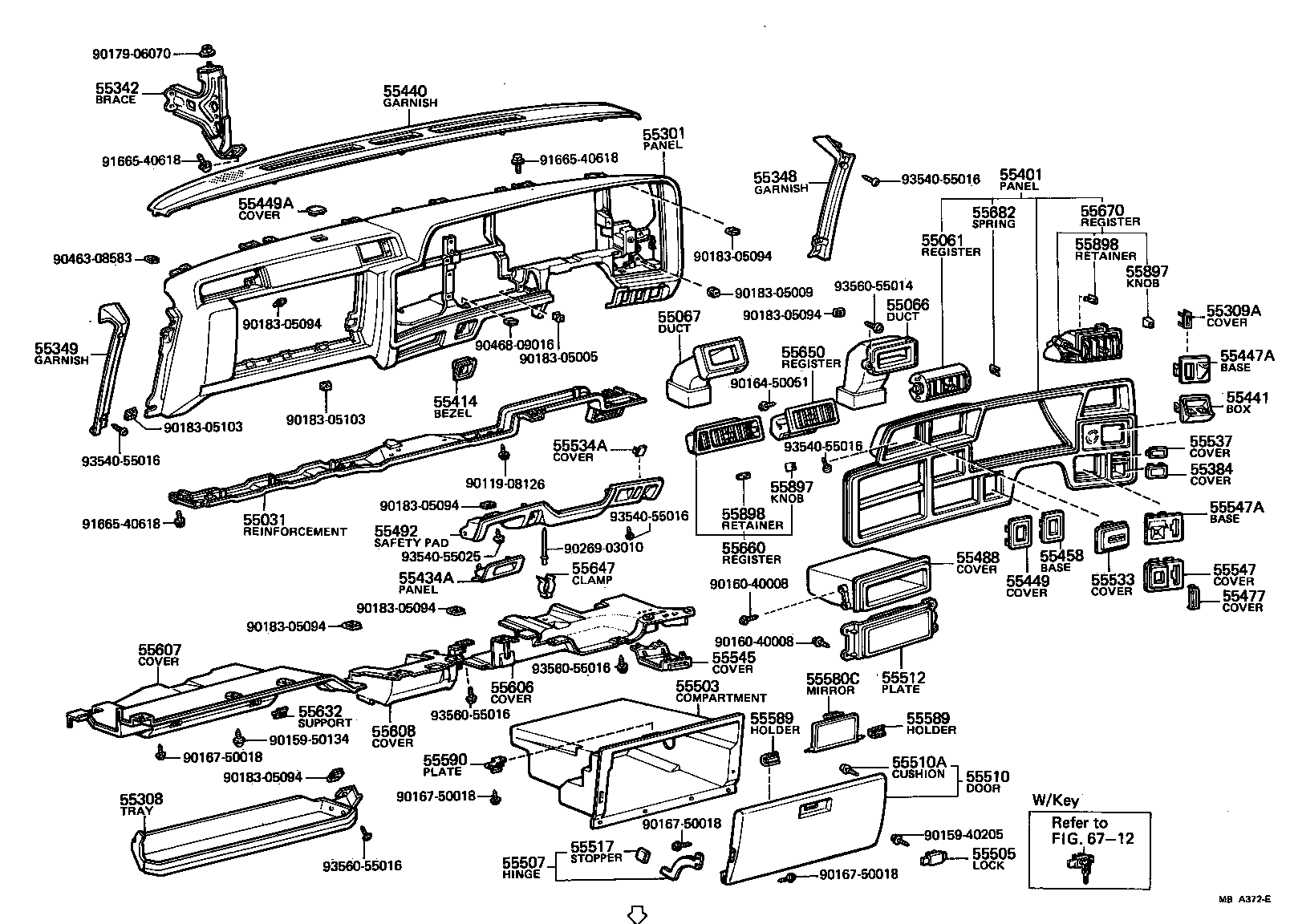 55404-30440 PANEL SUB-ASSY, INSTRUMENT CLUSTER FINISH product image