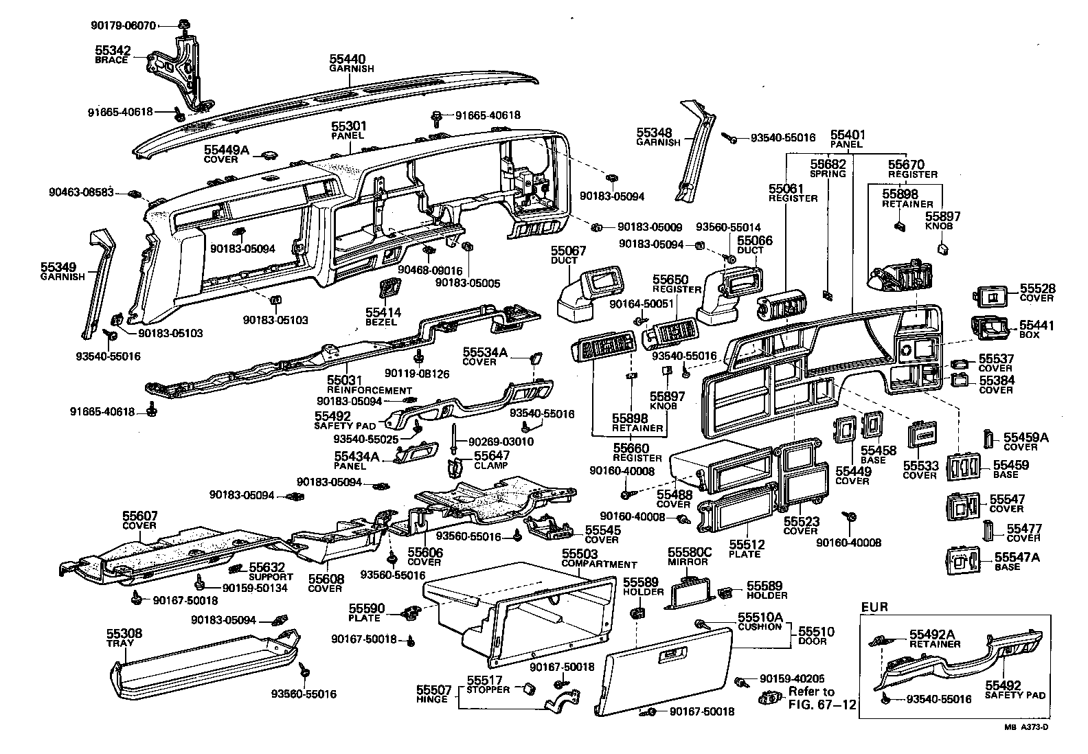 55404-30430 PANEL SUB-ASSY, INSTRUMENT CLUSTER FINISH product image