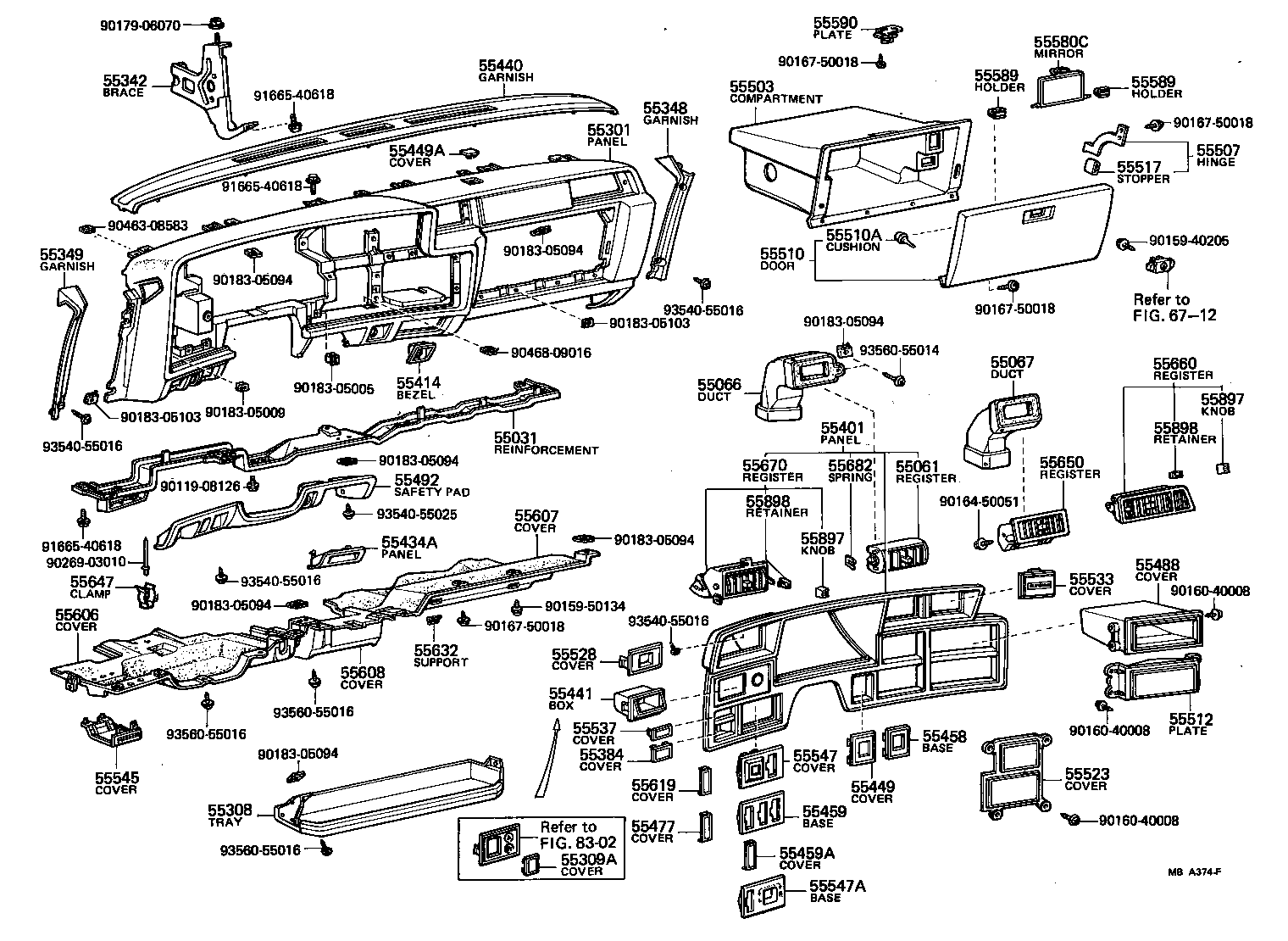 55404-30430 PANEL SUB-ASSY, INSTRUMENT CLUSTER FINISH product image
