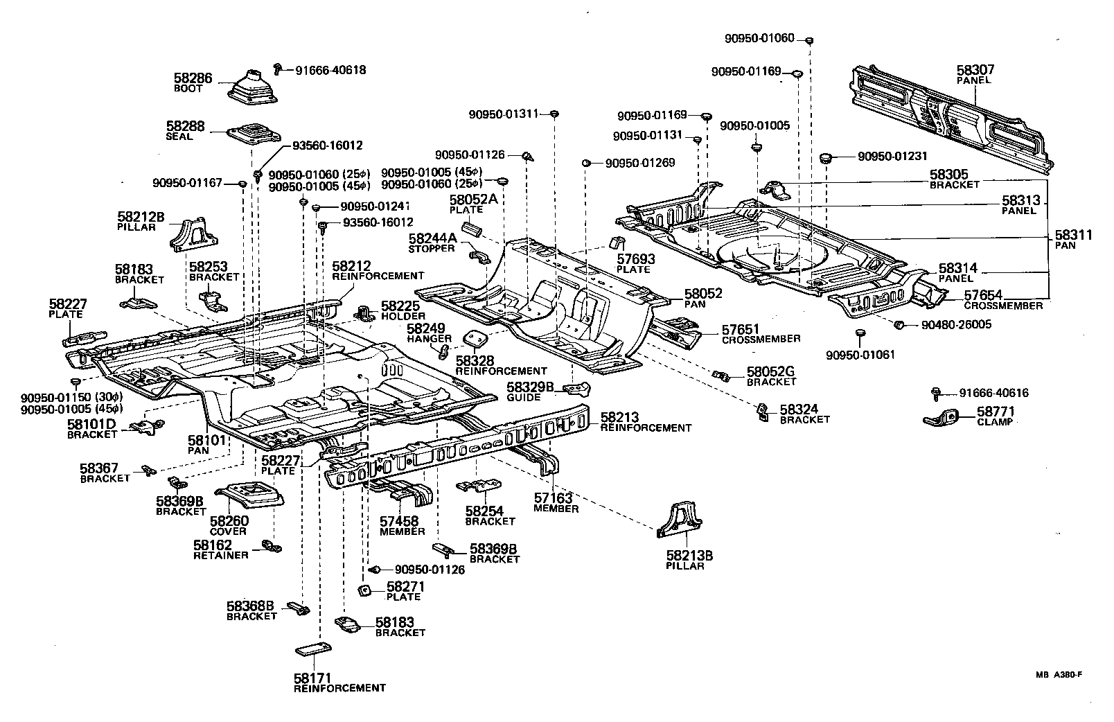 47351-30140 BRACKET, FLEXIBLE HOSE product image