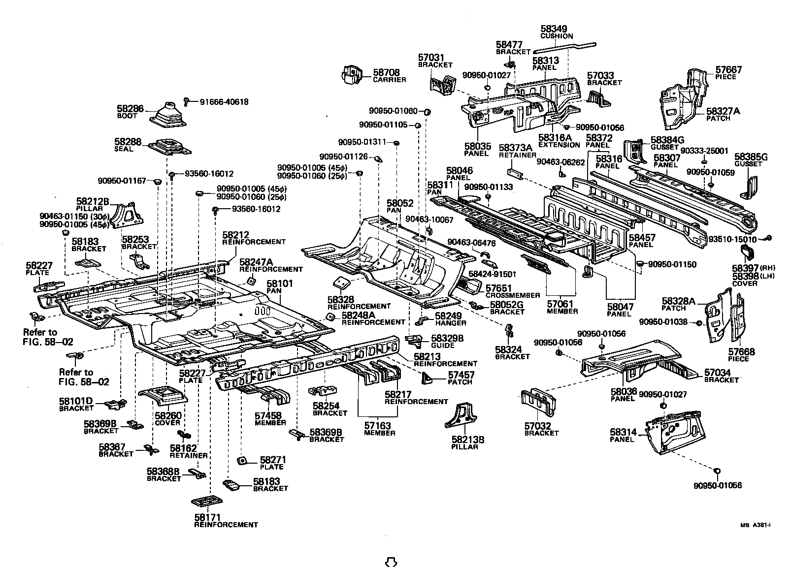 57061-30010 PLATE, FUEL TANK BRACKET, RH product image