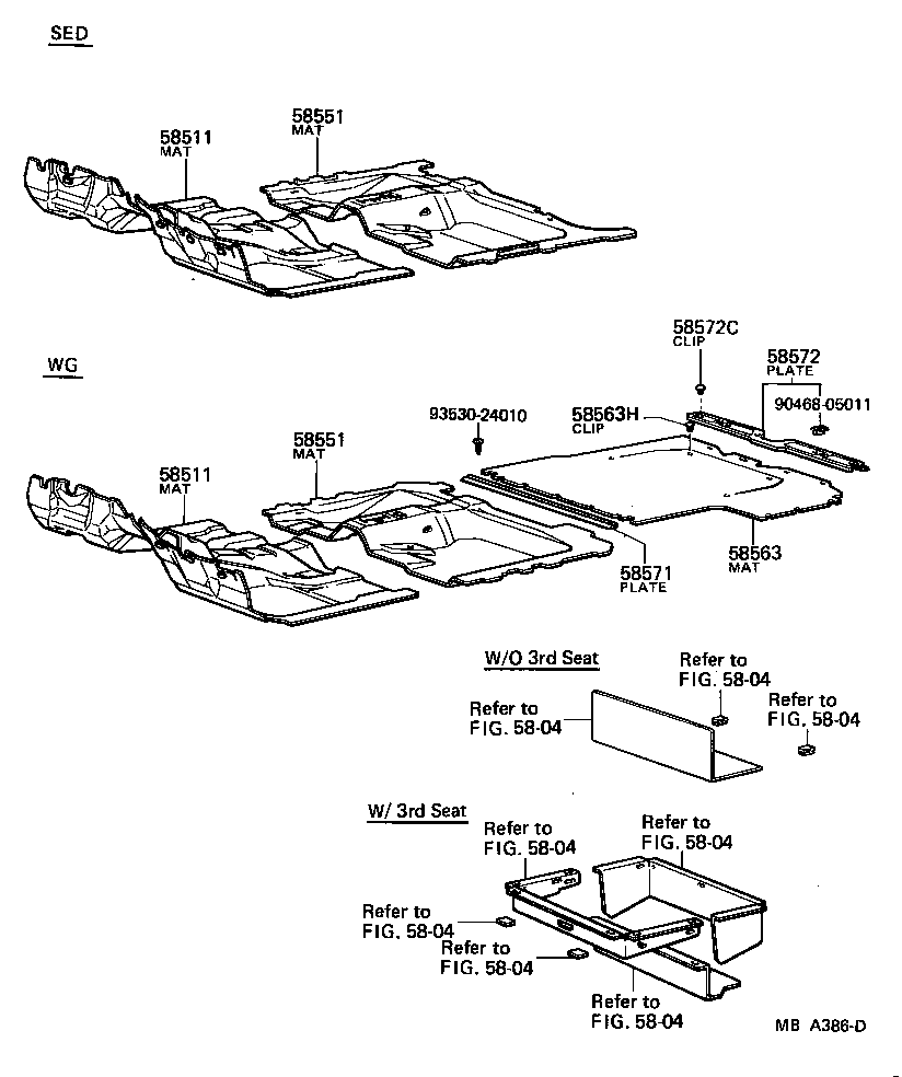 58510-30840 MAT, FLOOR, FRONT product image