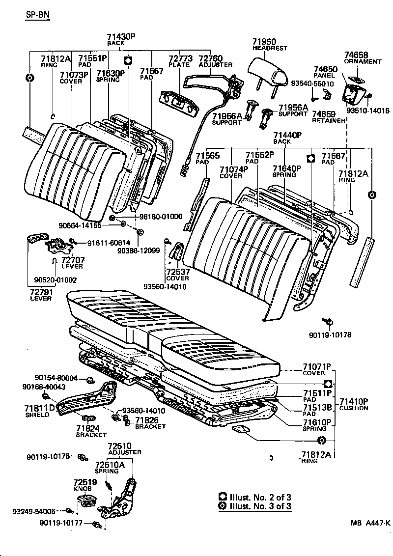 71073-30870 COVER, FRONT SEAT BACK, RH(FOR SEPARATE TYPE) product image