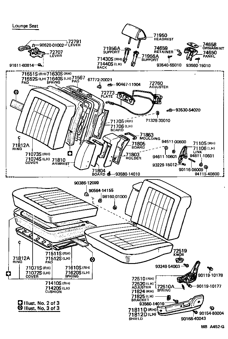 71073-30870 COVER, FRONT SEAT BACK, RH(FOR SEPARATE TYPE) product image