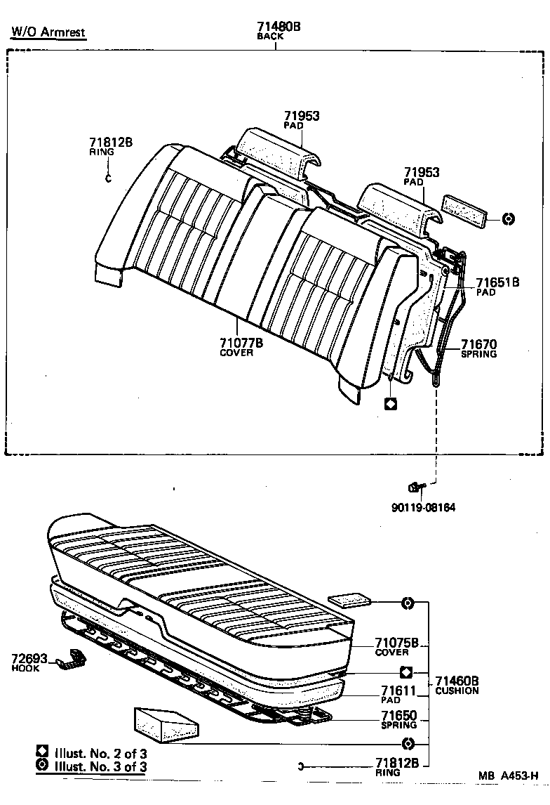 58443-91701 CUSHION, DECK COMPARTMENT BOX product image