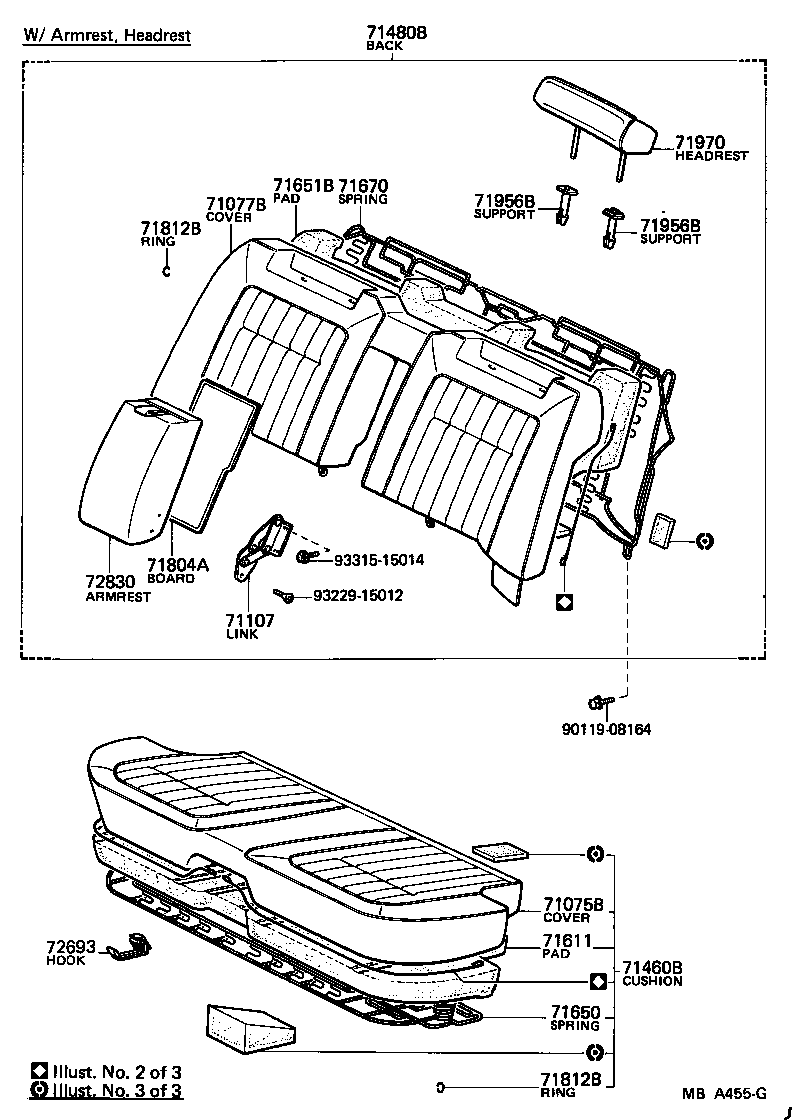 58443-91701 CUSHION, DECK COMPARTMENT BOX product image