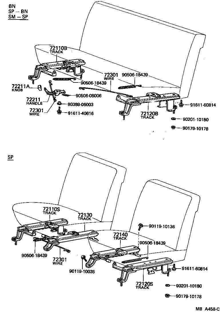 72130-30050 TRACK ASSY, RH SEAT, INNER product image