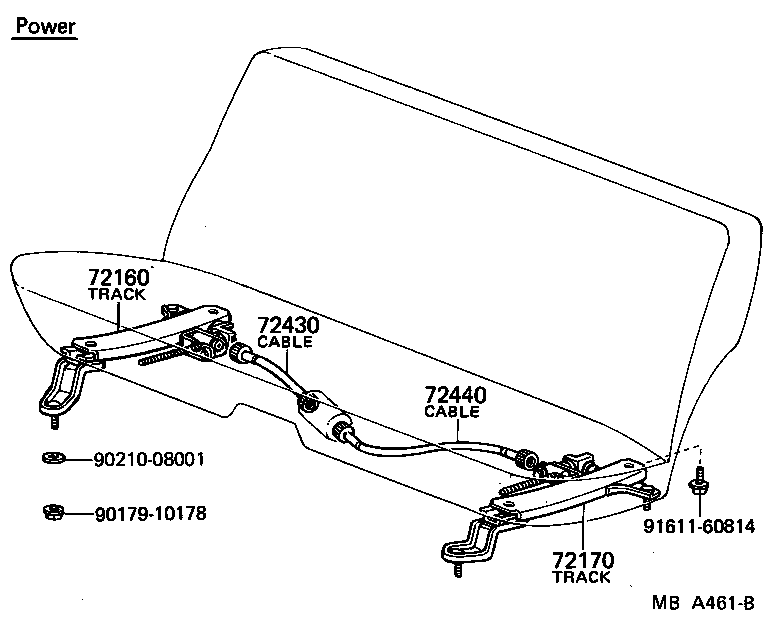 72130-30050 TRACK ASSY, RH SEAT, INNER product image
