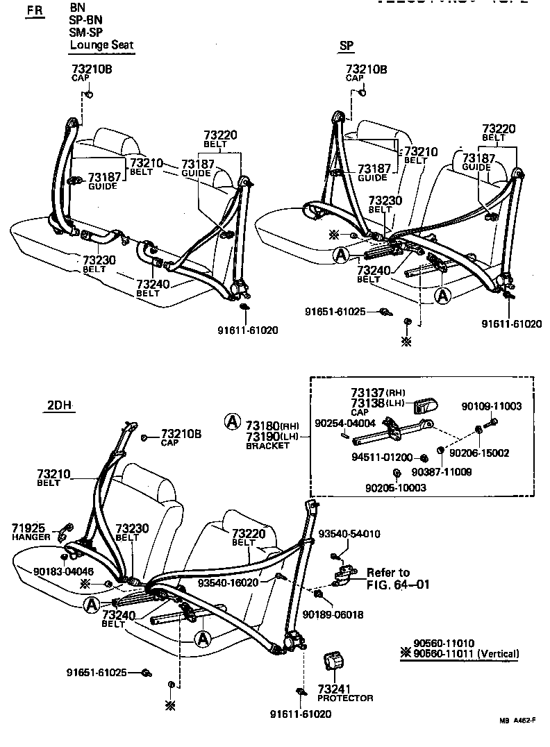 73241-30010 PROTECTOR OR CASE, BELT RETRACTOR product image