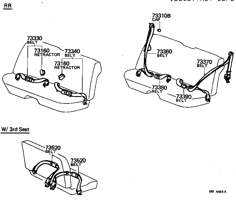 73241-30010 PROTECTOR OR CASE, BELT RETRACTOR product image