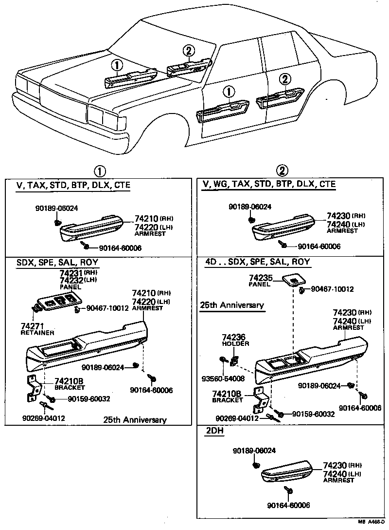 74610-22010-05 GRIP SUB-ASSY, ASSIST, FRONT product image