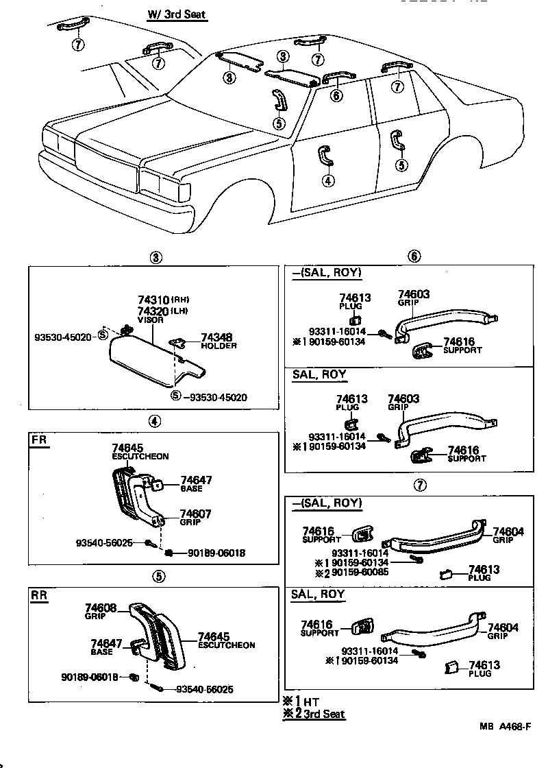 74610-22010-05 GRIP SUB-ASSY, ASSIST, FRONT product image