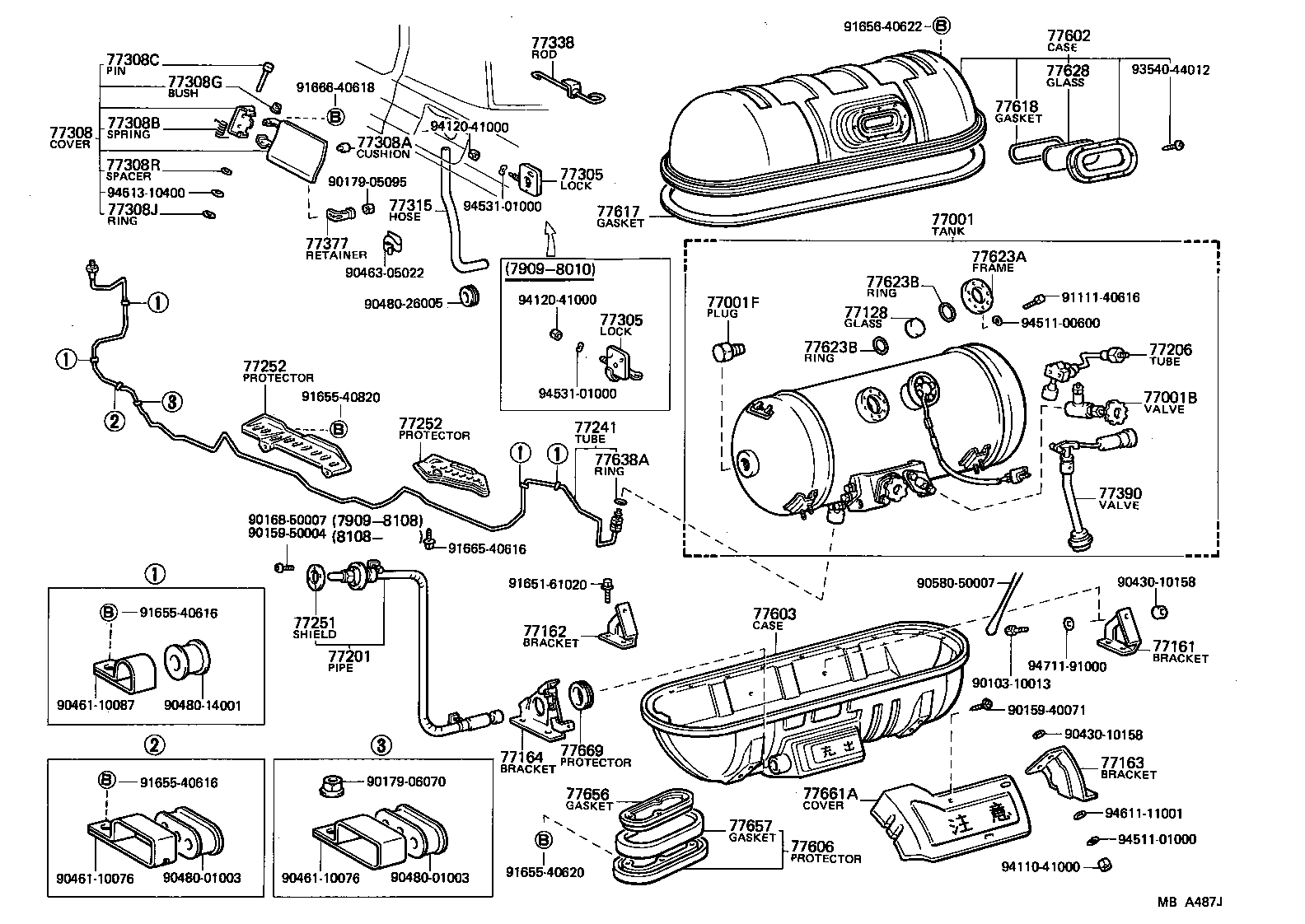 77259-91706 HOSE, FUEL, NO.2 (FOR MAIN TUBE, NO.1) product image