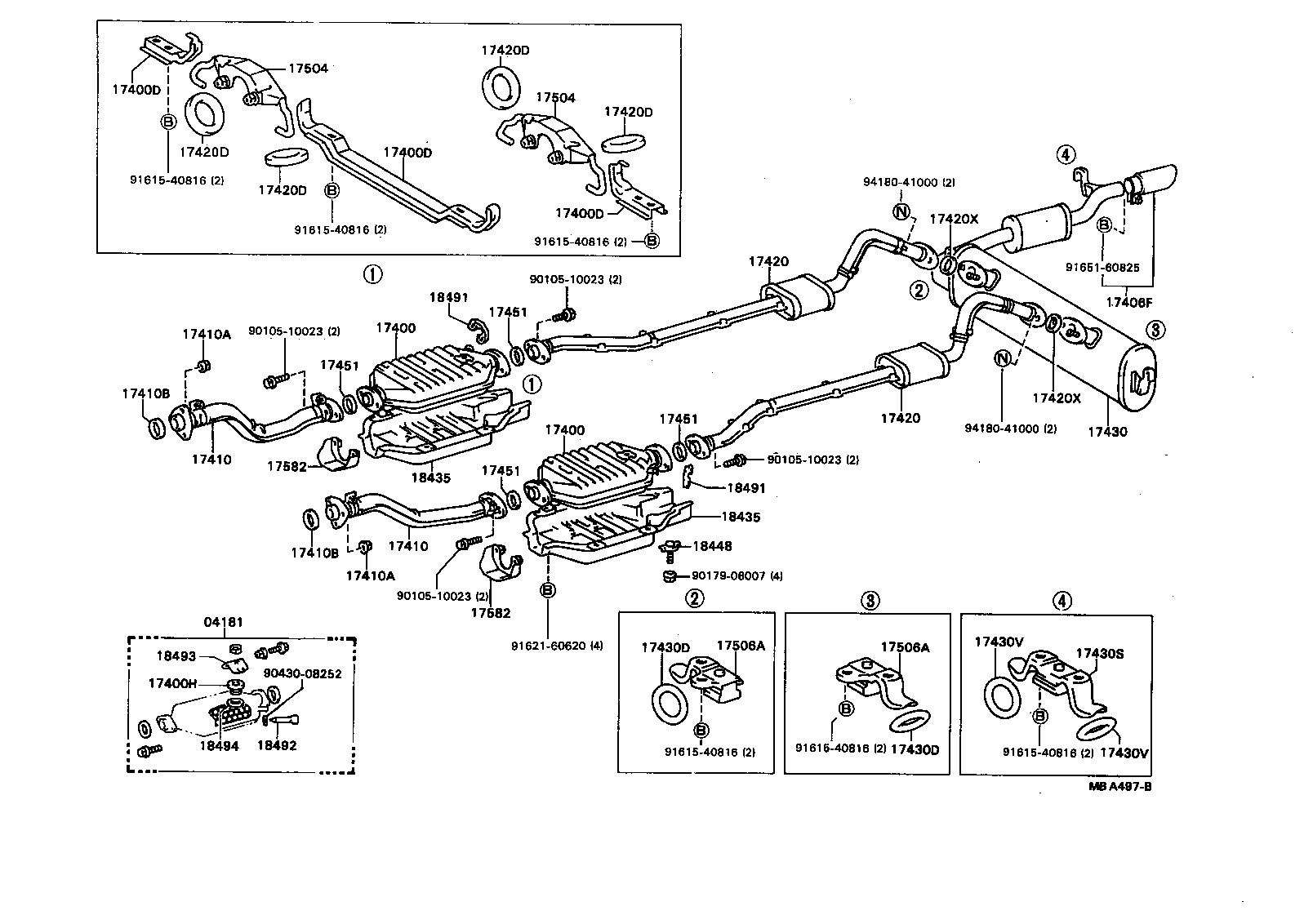 17430-52021 PIPE ASSY, EXHAUST, TAIL product image