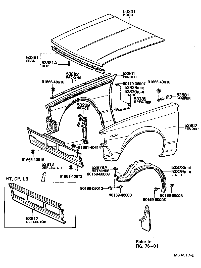 53801-1A830 FENDER SUB-ASSY, FRONT RH product image