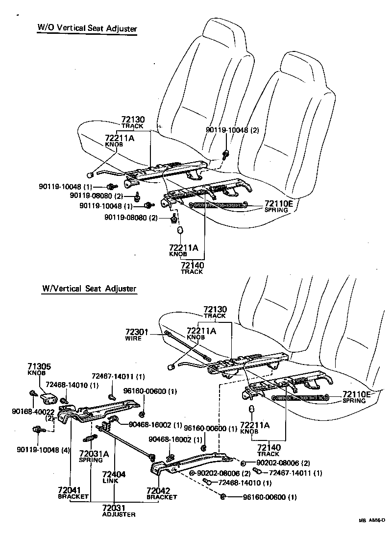 90507-18002 SPRING, TENSION, NO.1 (FOR SEAT TRACK) product image