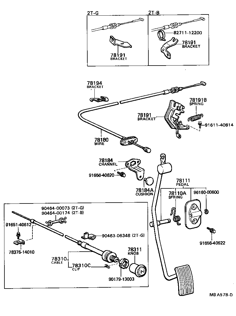 78010-12080 PEDAL, ACCELERATOR product image