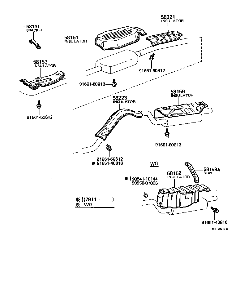 Toyota 58041-12090 INSULATOR, FRONT FLOOR HEAT, NO.1