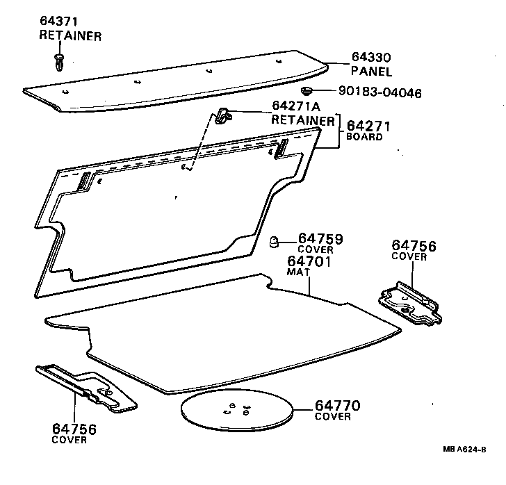 58774-12010 COVER, LUGGAGE COMPARTMENT SIDE product image