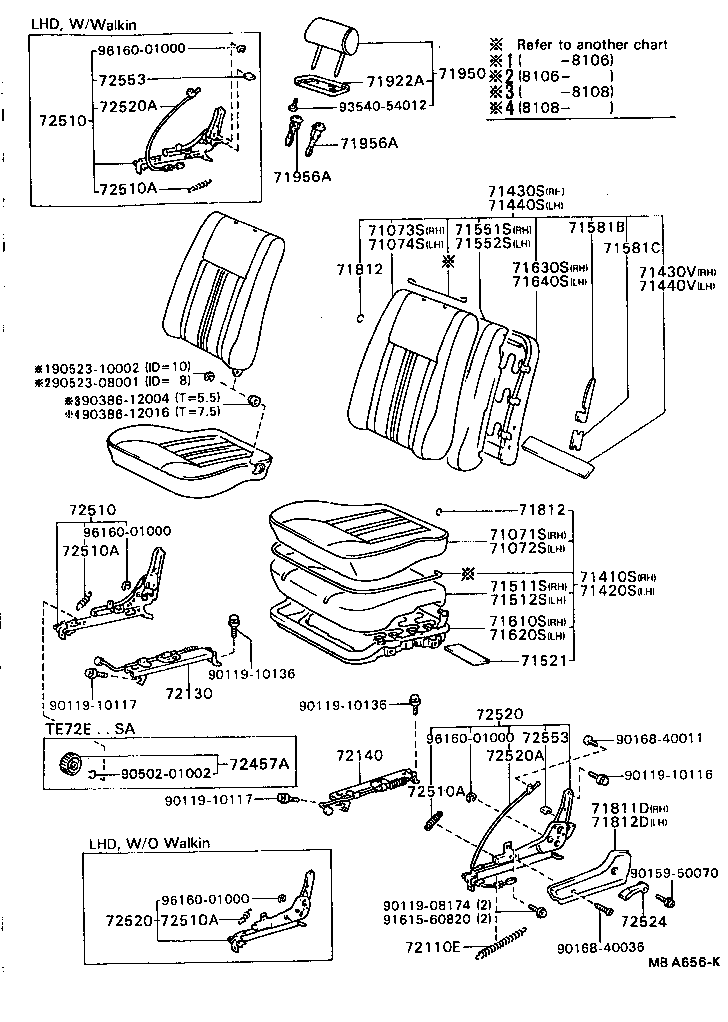 71511-12331 PAD, FRONT SEAT CUSHION, RH(FOR SEPARATE TYPE) product image