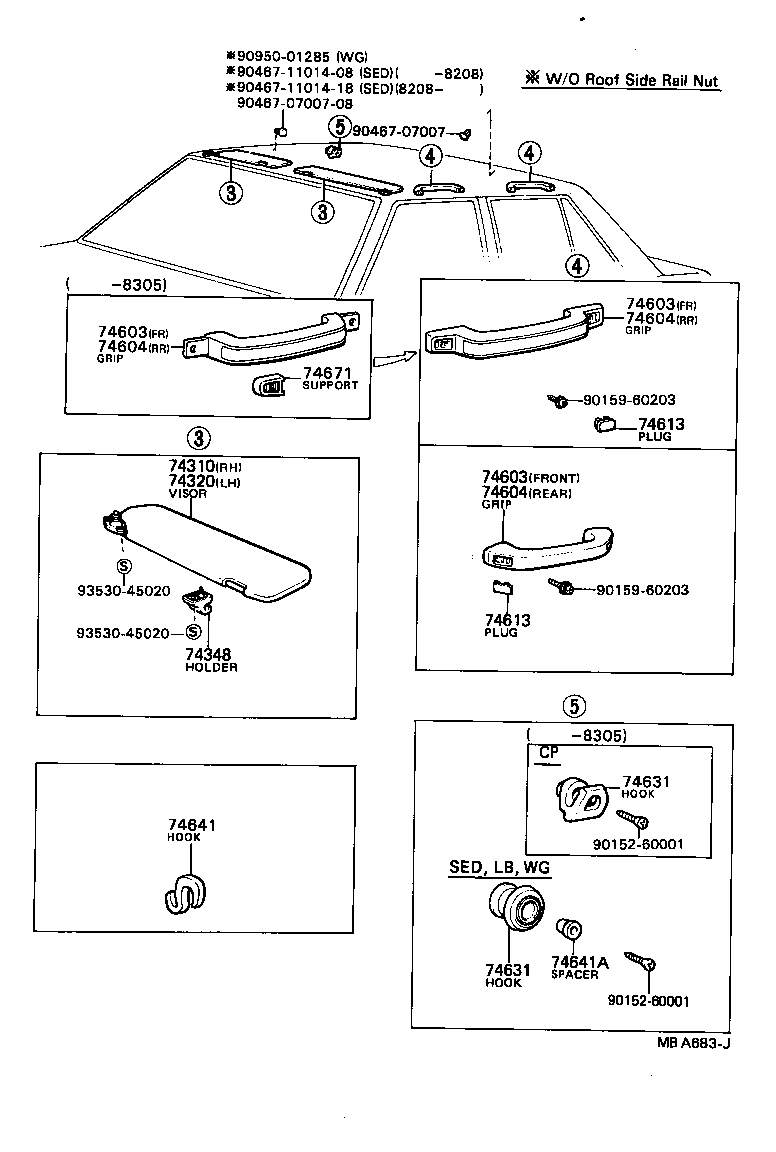 74641-16010-33 PULL ASSY, DOOR, INSIDE product image