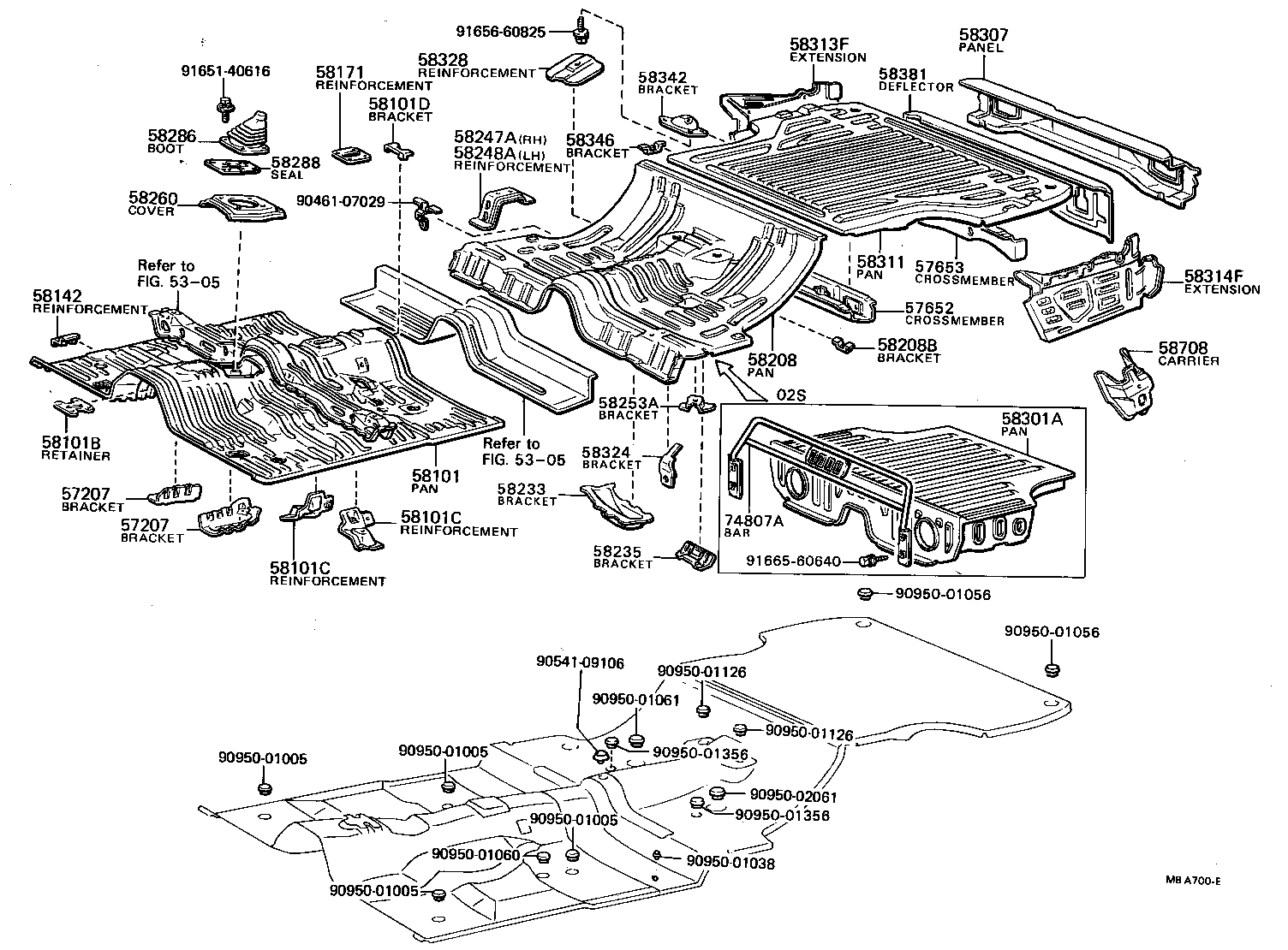 58301-13100 PANEL SUB-ASSY, REAR FLOOR product image