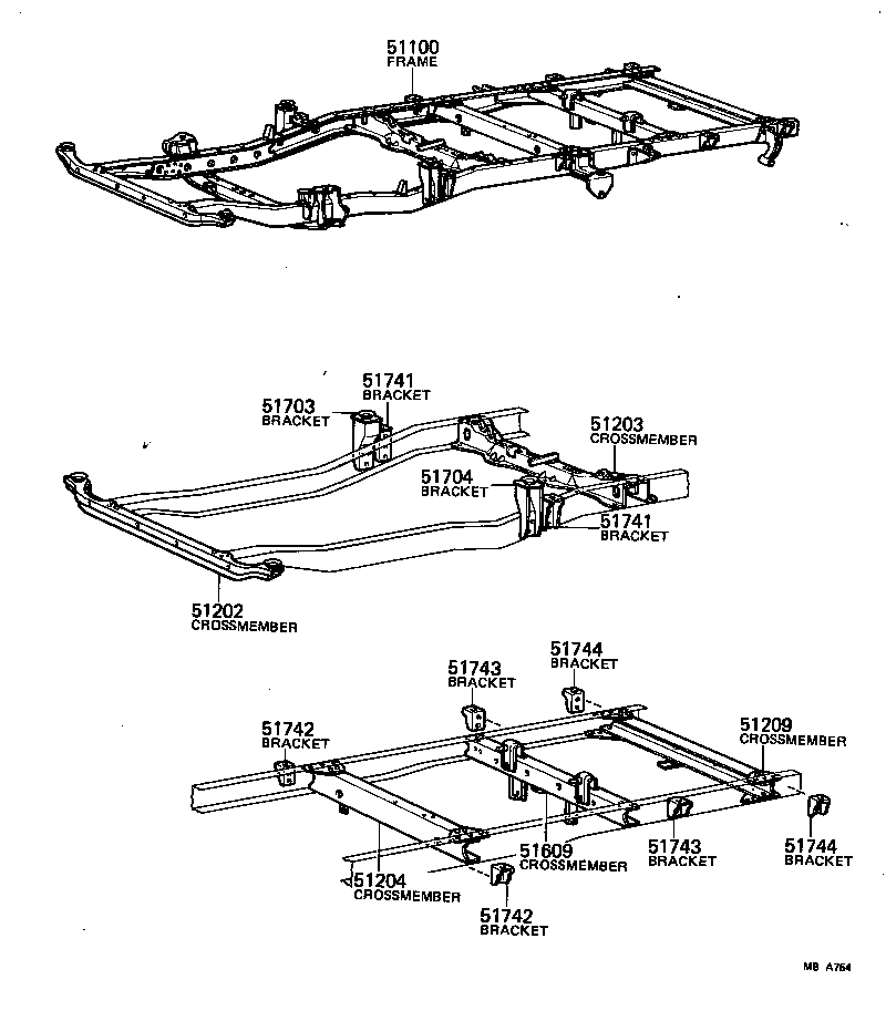 51001-27070 FRAME ASSY product image